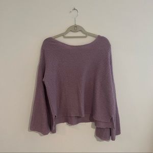 BP M off the shoulder sweater with bell sleeves